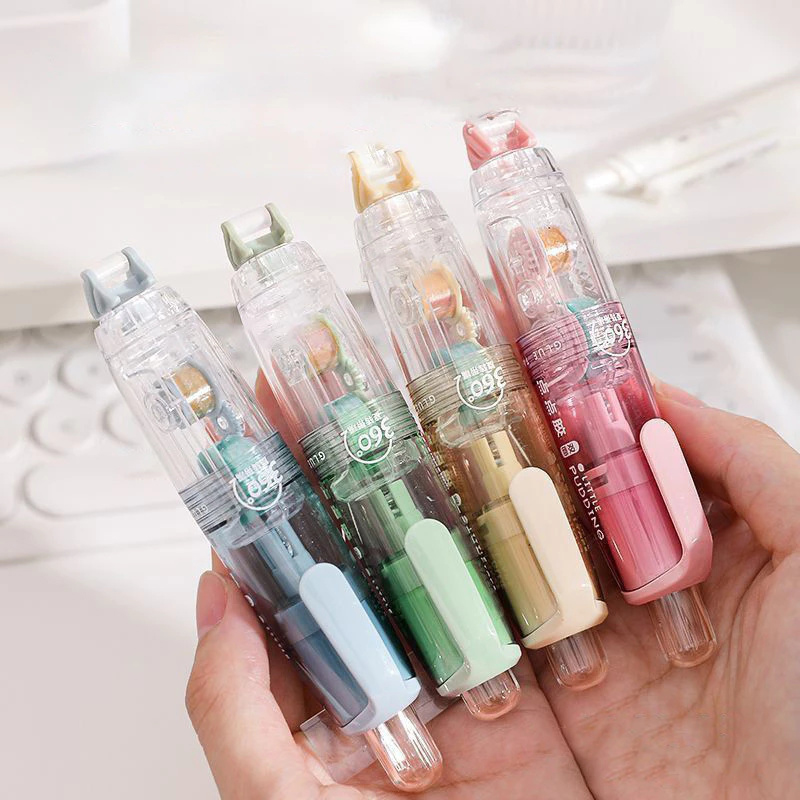 Correction Tape Roller - Cartoon Stationery Roller Glue Tape Press-On