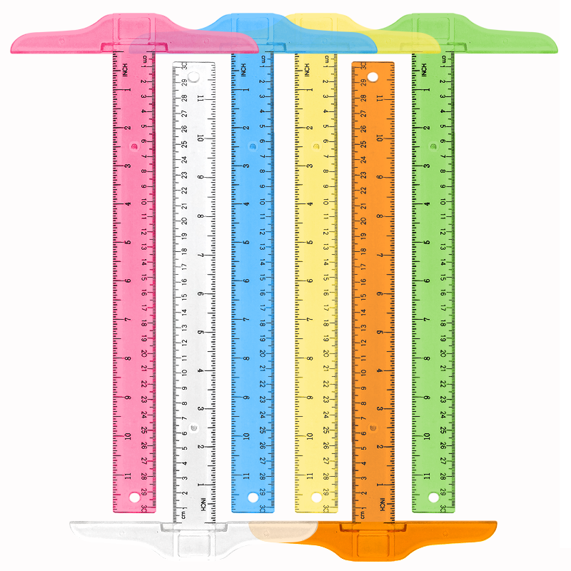Stationery Warehouse - 1Pc T-shaped Double Side Scale Ruler