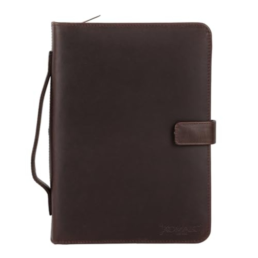 Journal Leather Hardcover - Handmade Leather Book Cover with Button