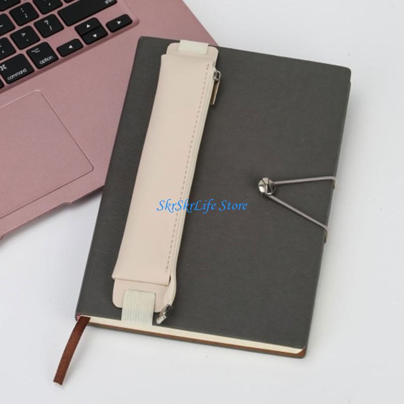 Journal Leather Hardcover - E65E Elastic Leather Pencil Case Notebook