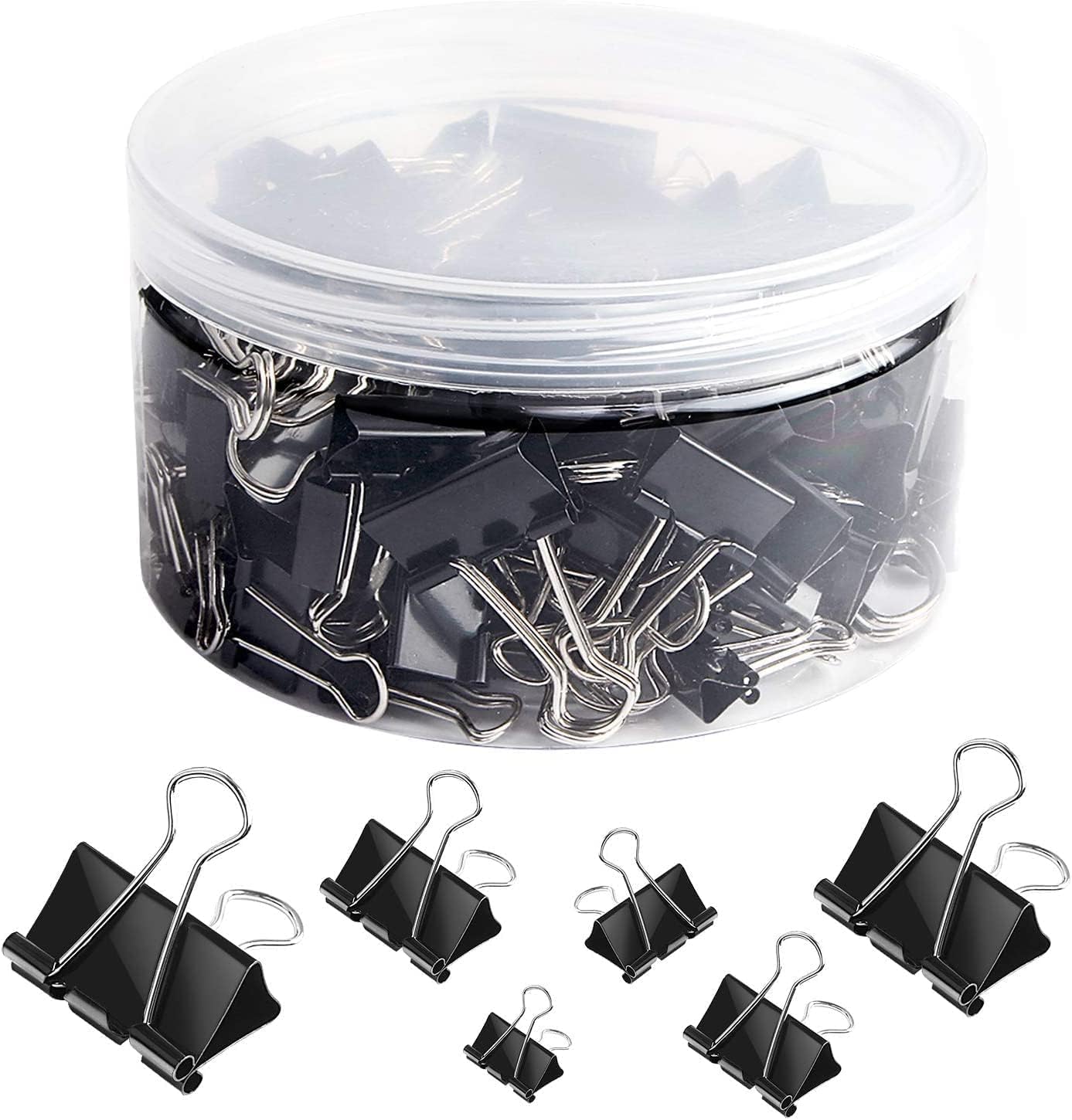 Binder Clip Assorted - 110 PCS Binder Clips Assorted Sizes,