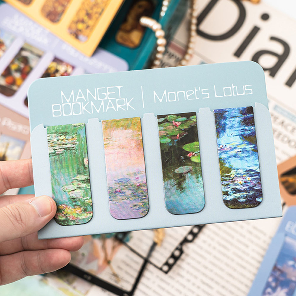 4pcs Artistic Magnetic Bookmar - مراجعة Paperclip Magnetic Set وسعره