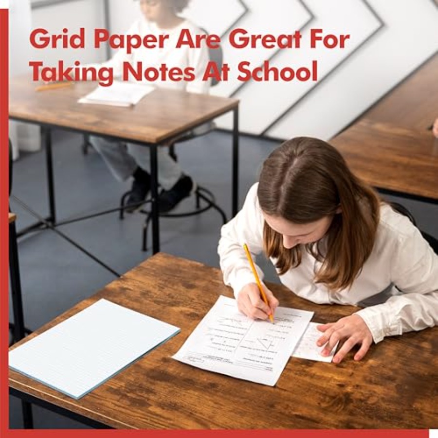 100 Sheets Graph Paper Double- - مراجعة Graph Paper Pad وسعره