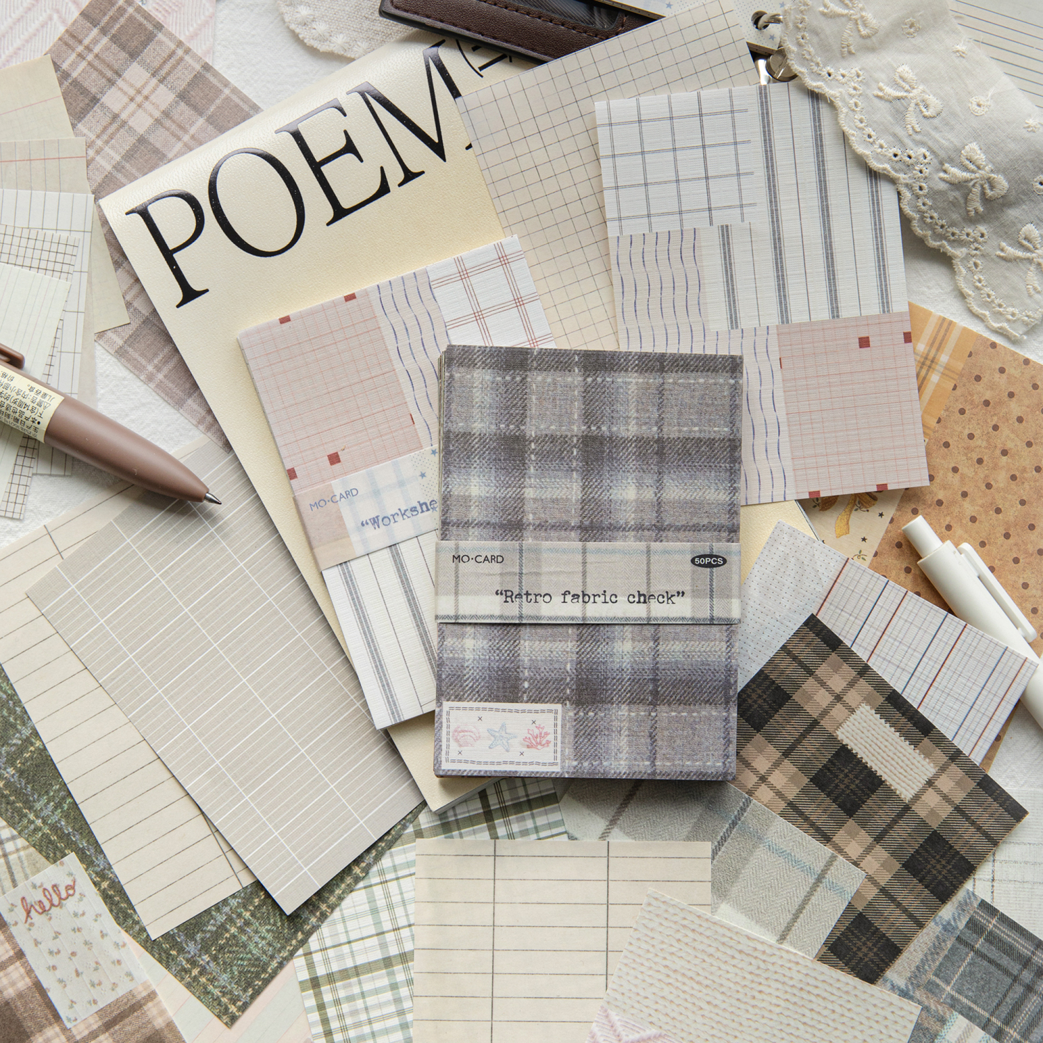 Journal GO 50pcs Kawaii Plaid  - مراجعة Graph Paper Pad وسعره