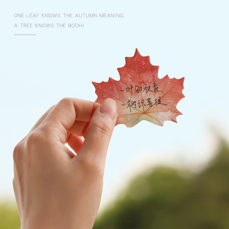 30 Pcs Leaf Sticky notes Plann - مراجعة Office Stationery Supply List وسعره