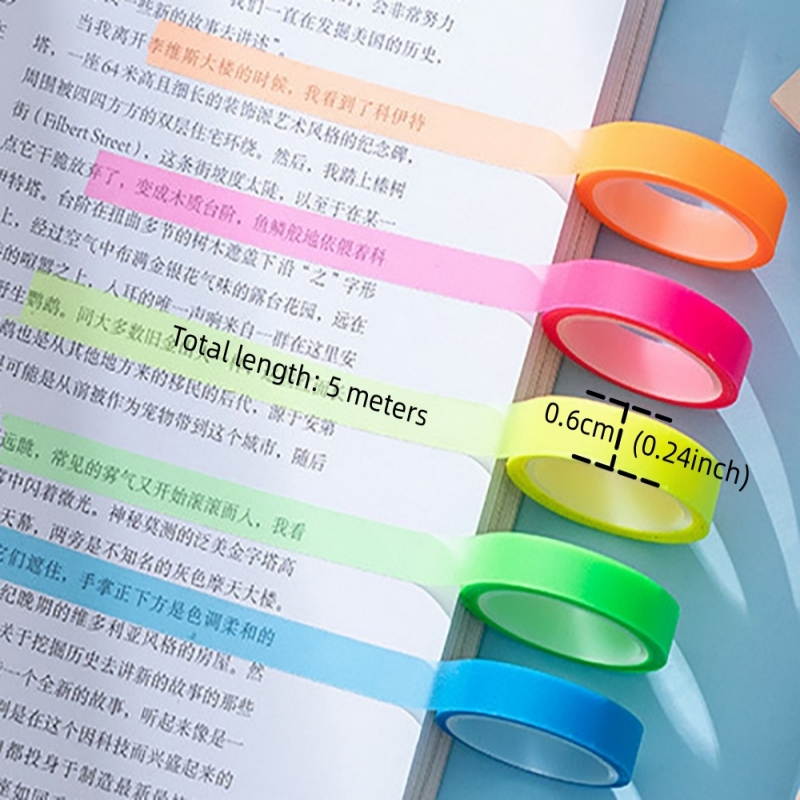 5 Rolls Multicolor Writable St - مراجعة Correction Tape Roller وسعره