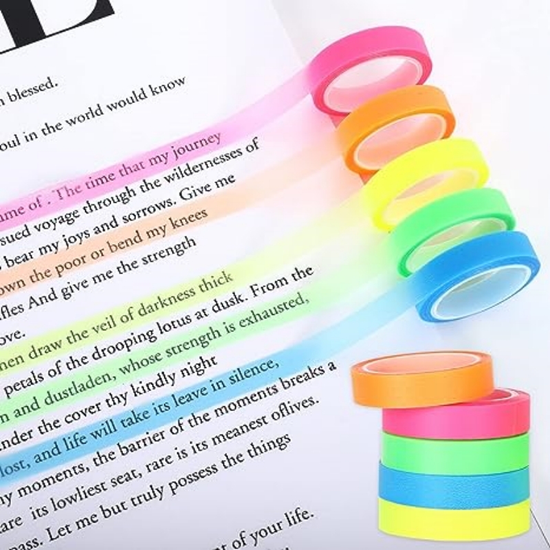 5 Rolls Multicolor Writable St - مراجعة Correction Tape Roller وسعره