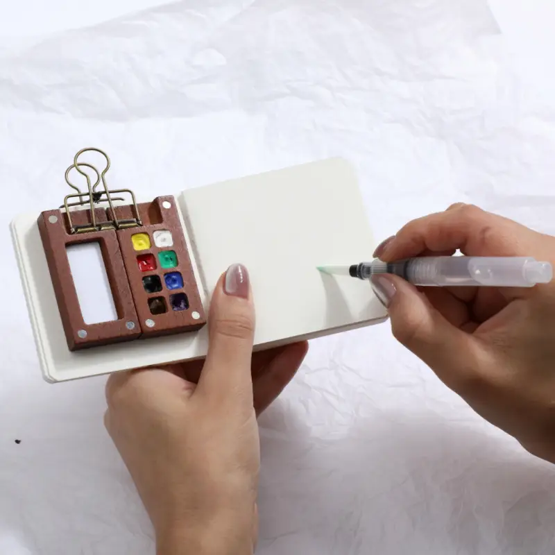 Portable Watercolor Set Travel - مراجعة Binder Clip Assorted وسعره