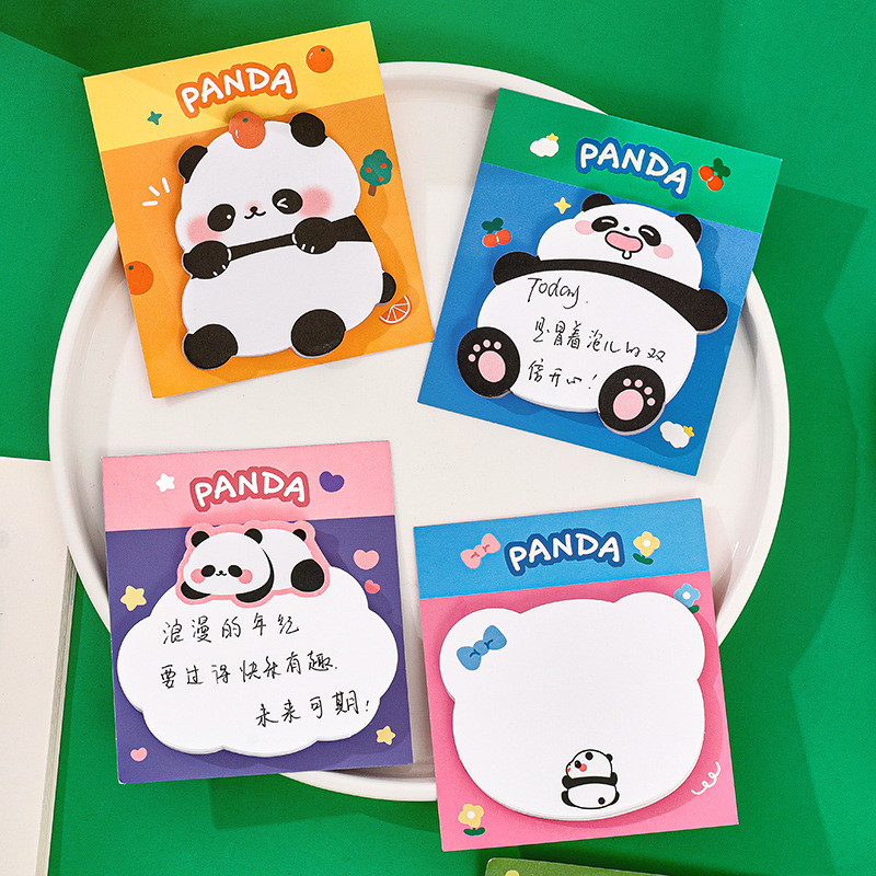 4 Pcs/lot Chubby Panda Cartoon - مراجعة Office Stationery Supply List وسعره