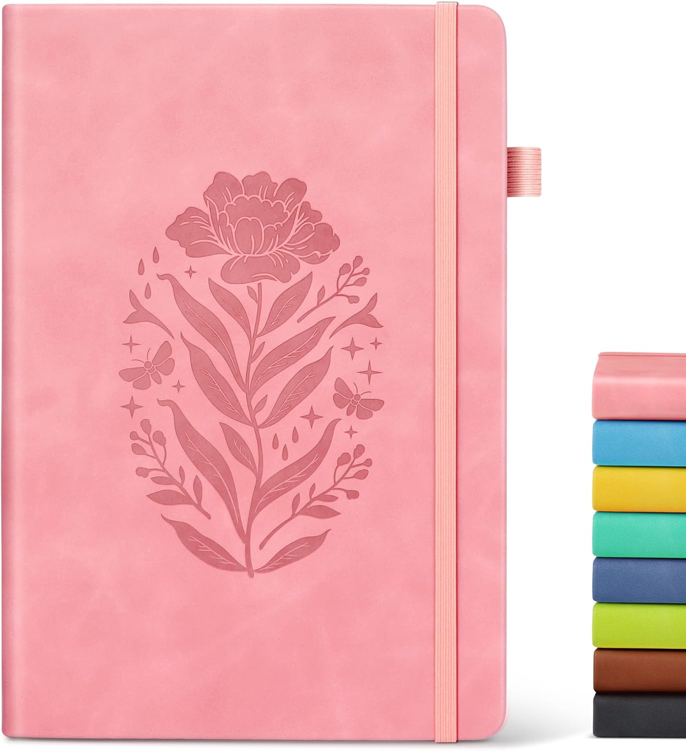 A5 Pink Hardcover Leather Jour - مراجعة Journal Leather Hardcover وسعره