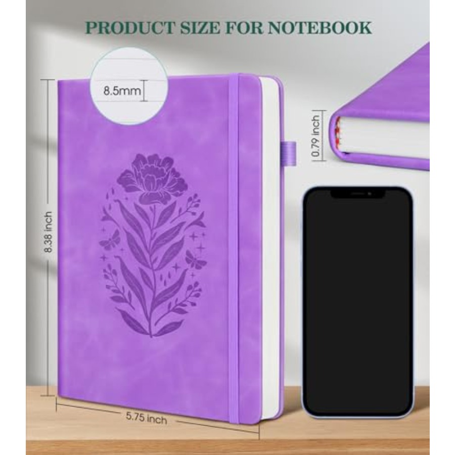 Lined Journal Notebook for Wom - مراجعة Journal Leather Hardcover وسعره