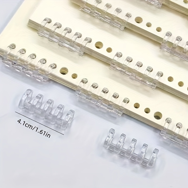 10Pcs 5-Ring Binding Spines Sn - مراجعة Binding Comb Plastic وسعره