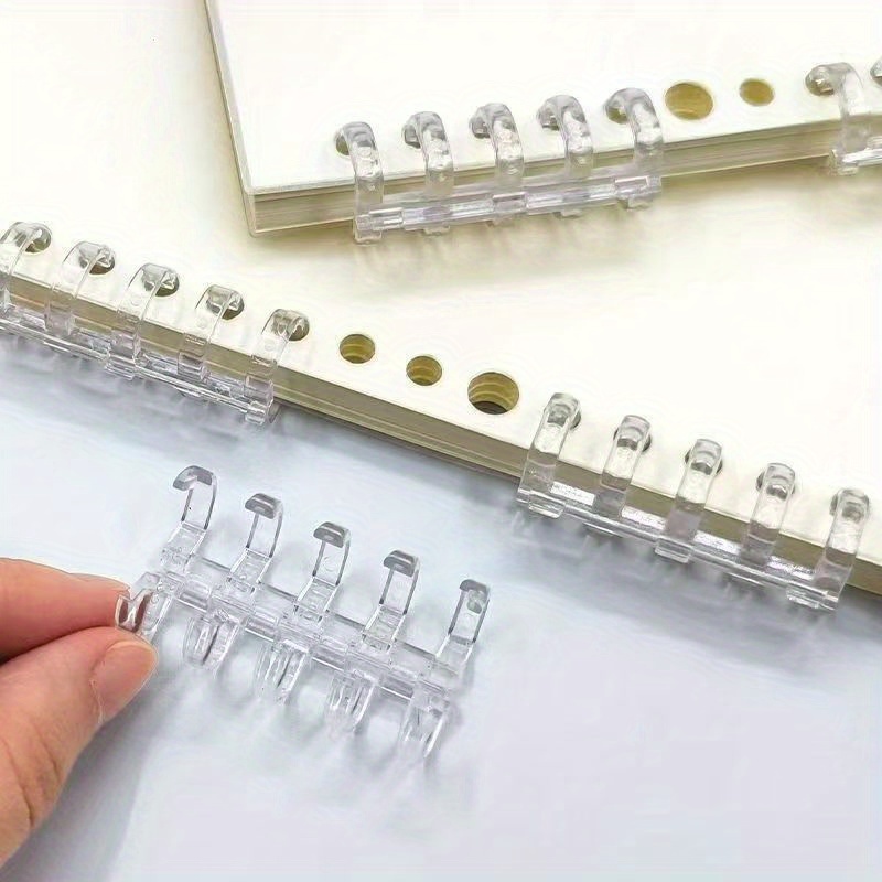 10Pcs 5-Ring Binding Spines Sn - مراجعة Binding Comb Plastic وسعره
