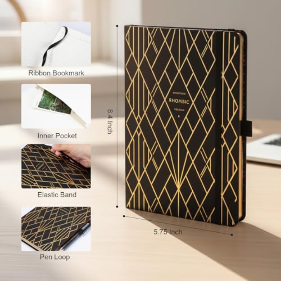 Lined Journal for Men and Wome - مراجعة Journal Leather Hardcover وسعره
