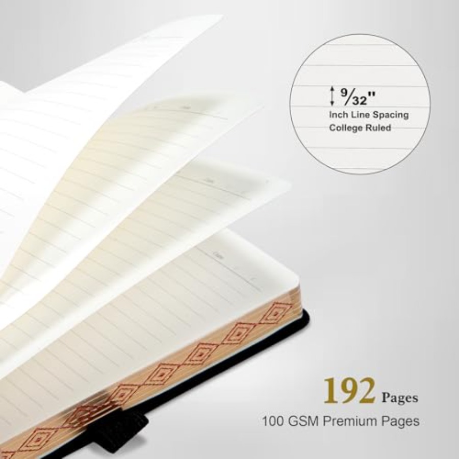 Lined Journal for Men and Wome - مراجعة Journal Leather Hardcover وسعره