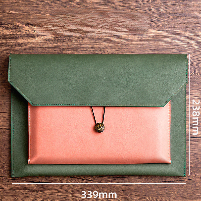 Leather File Bag A4 Paper File - مراجعة Portfolio Folder Zip وسعره