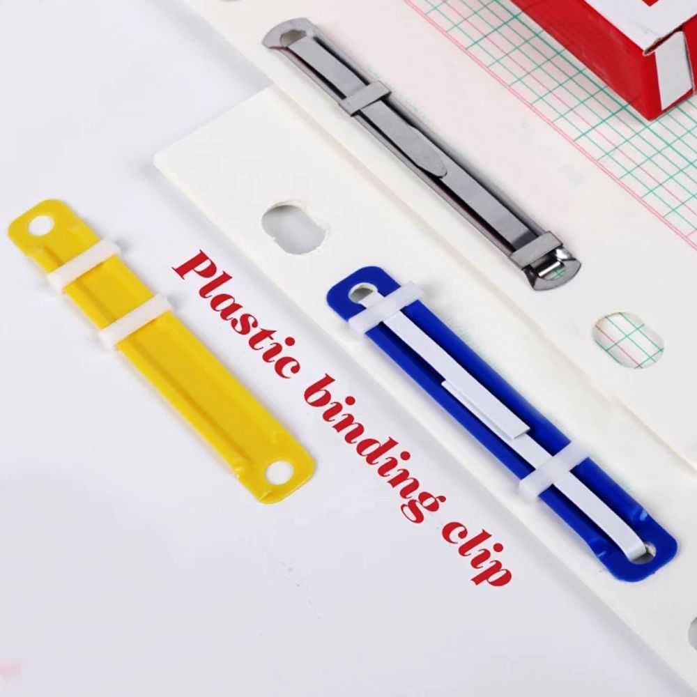 50 PCs/Set File Paper Fastener - مراجعة Binder Clip Assorted وسعره