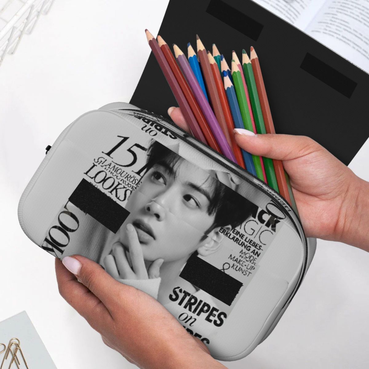 Cha EunWoo Kpop Astro Pencil C - مراجعة Stationery And Office Supply Chain وسعره