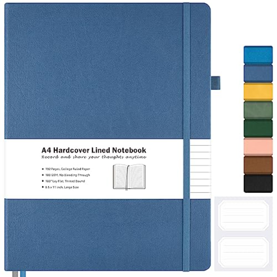 College Ruled Notebook, A4 Har - مراجعة Journal Leather Hardcover وسعره