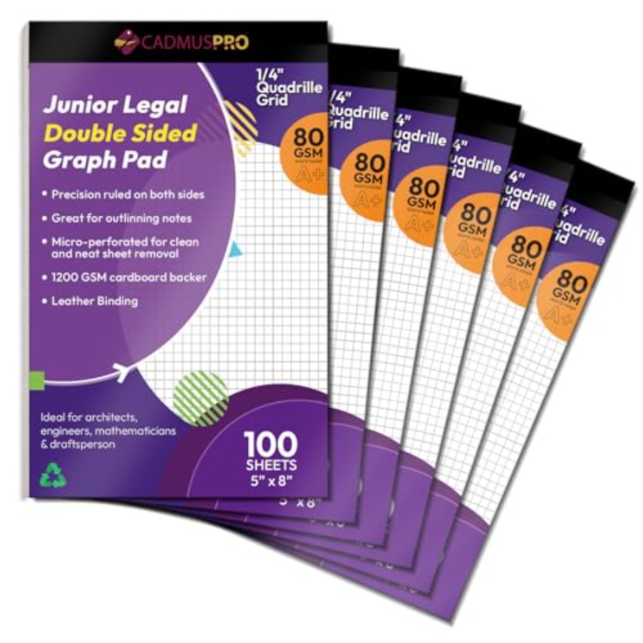 Graph Paper Pad 5x8 Inch/ Inch - مراجعة Graph Paper Pad وسعره