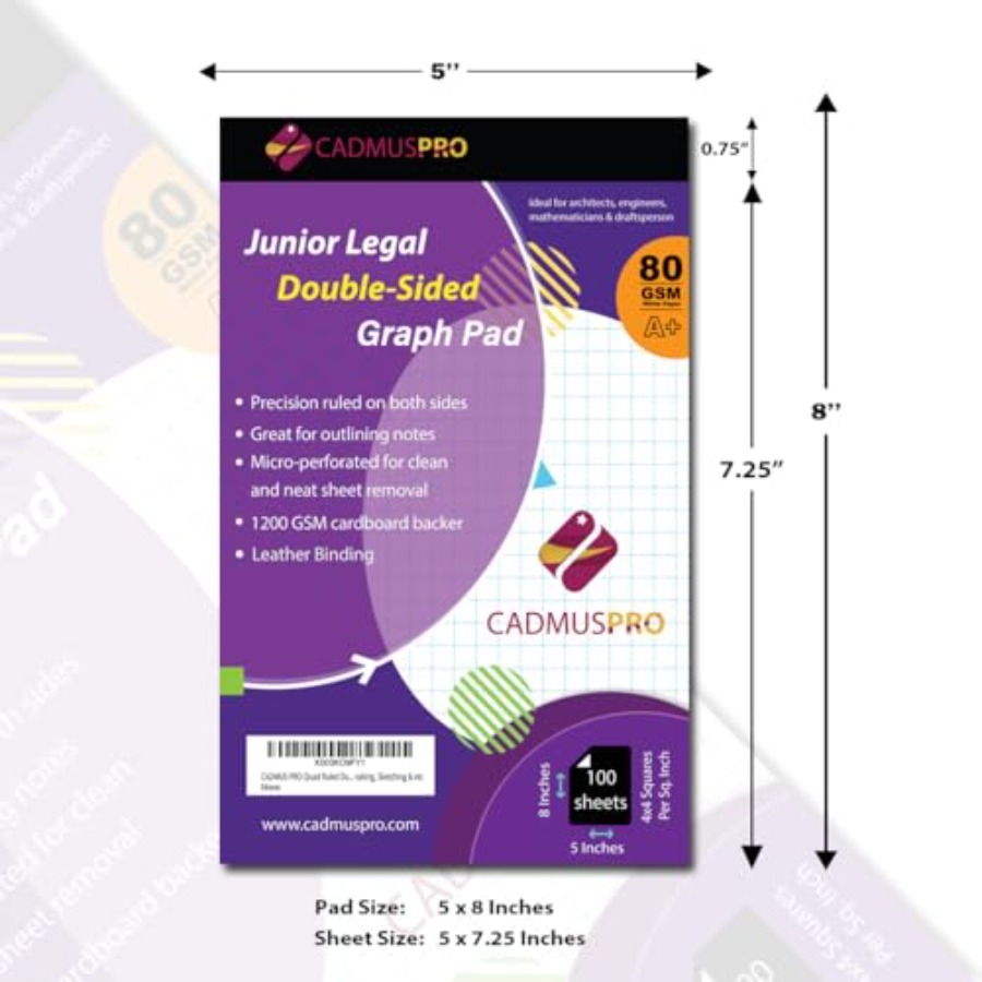 Graph Paper Pad 5x8 Inch/ Inch - مراجعة Graph Paper Pad وسعره