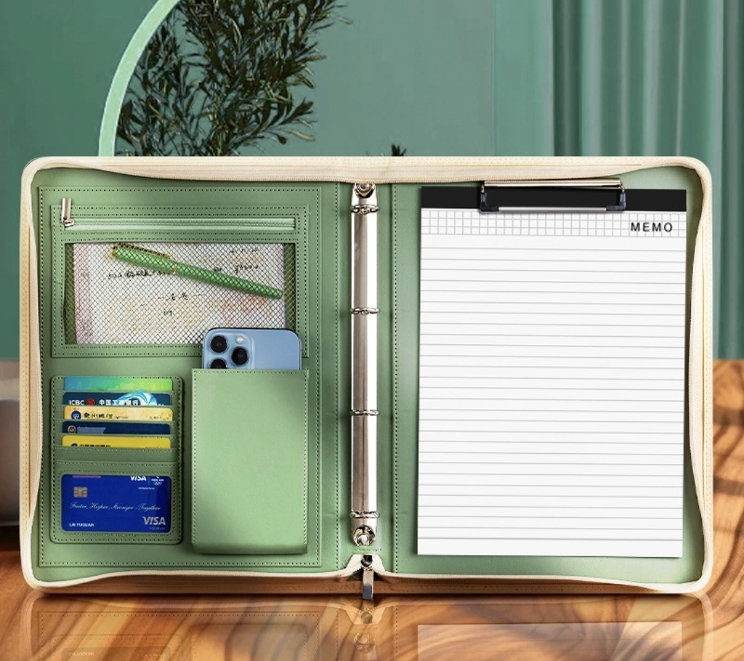 New A4 Zippered Padfolio Folde - مراجعة Portfolio Folder Zip وسعره