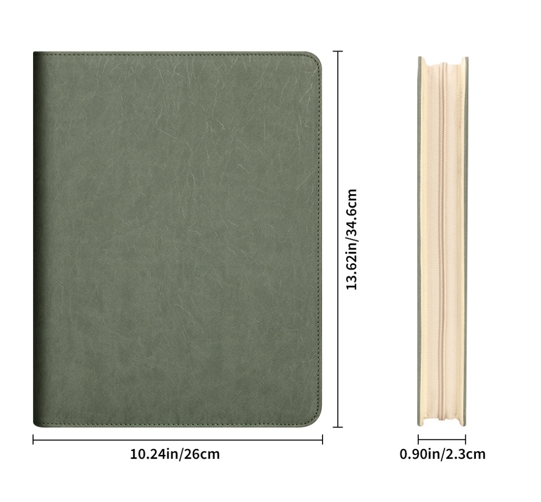 New A4 Zippered Padfolio Folde - مراجعة Portfolio Folder Zip وسعره