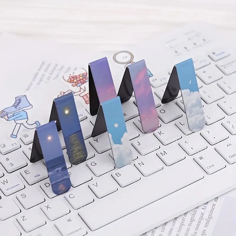 2Pcs/Set Landscape Themed Magn - مراجعة Paperclip Magnetic Set وسعره