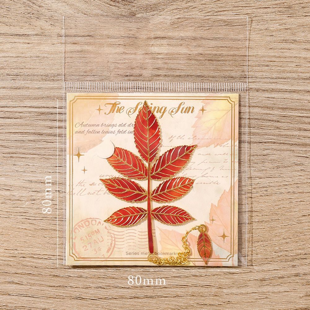 Metal Leaves Bronzing Bookmark - مراجعة Stationery And Office Supply Chain وسعره