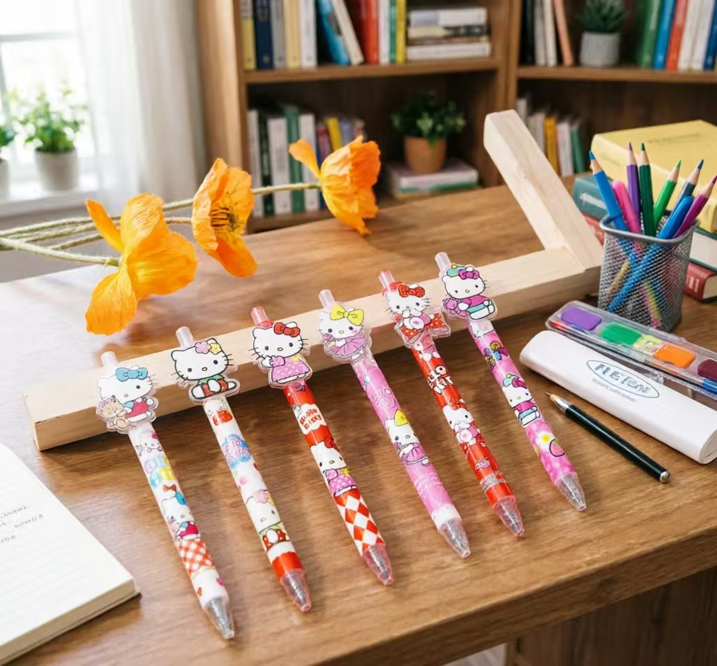 Cute Hello Kitty Gel Pen 0.5mm - مراجعة Stationery Warehouse وسعره