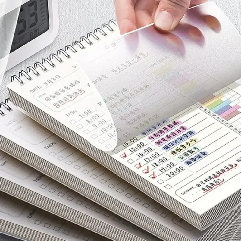 2PCS Planner Agenda Spiral A5  - مراجعة Office Stationery Supply List وسعره