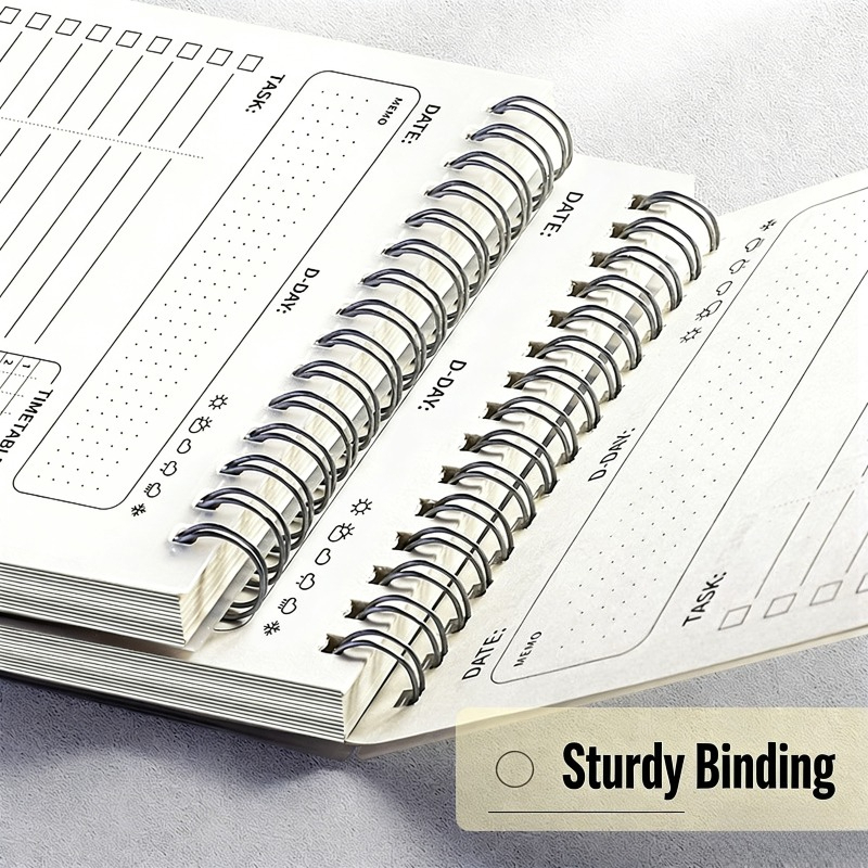 2PCS Planner Agenda Spiral A5  - مراجعة Office Stationery Supply List وسعره