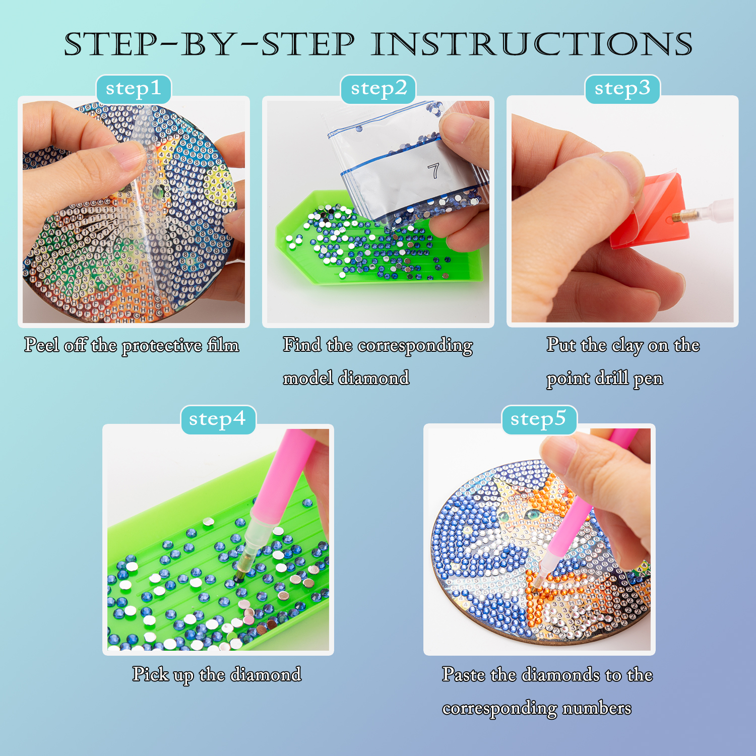 8PCS/DIY Diamond Art Painting  - مراجعة Graph Paper Pad وسعره