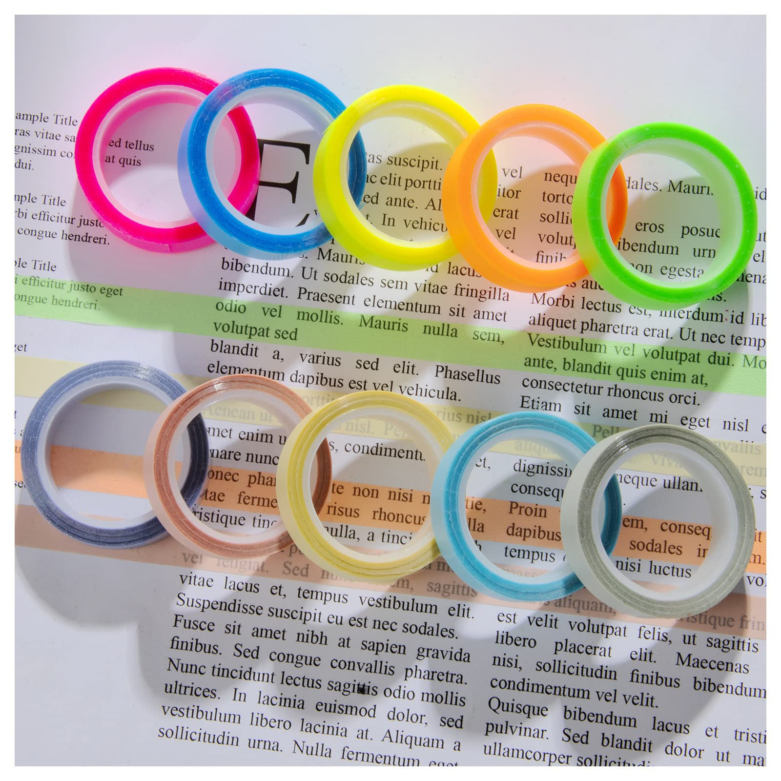 10 Rolls Morandi/Fluorescent H - مراجعة Correction Tape Roller وسعره