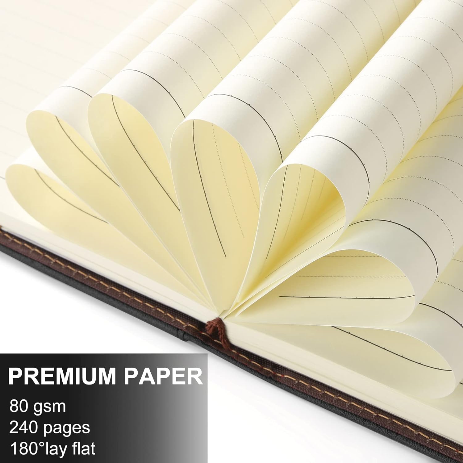 A5 Lined Leather Journal with  - مراجعة Journal Leather Hardcover وسعره
