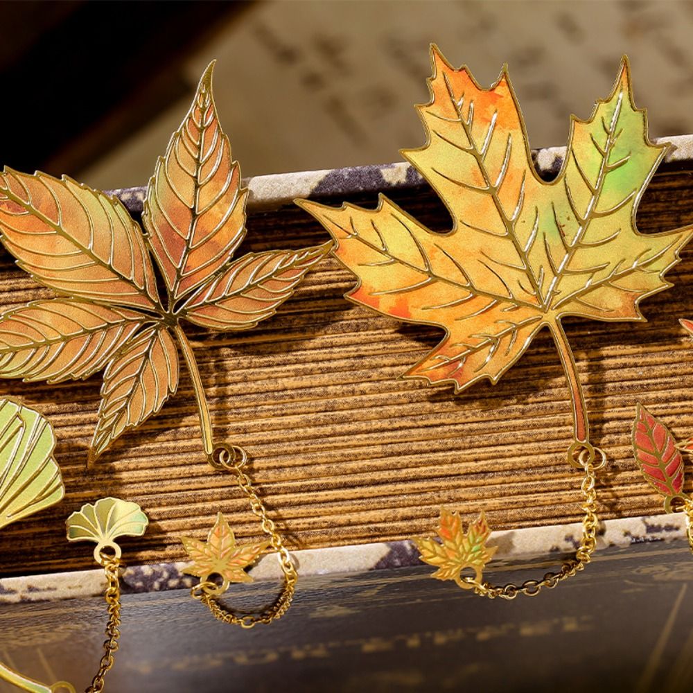 Metal Leaves Bronzing Bookmark - مراجعة Stationery And Office Supply Chain وسعره