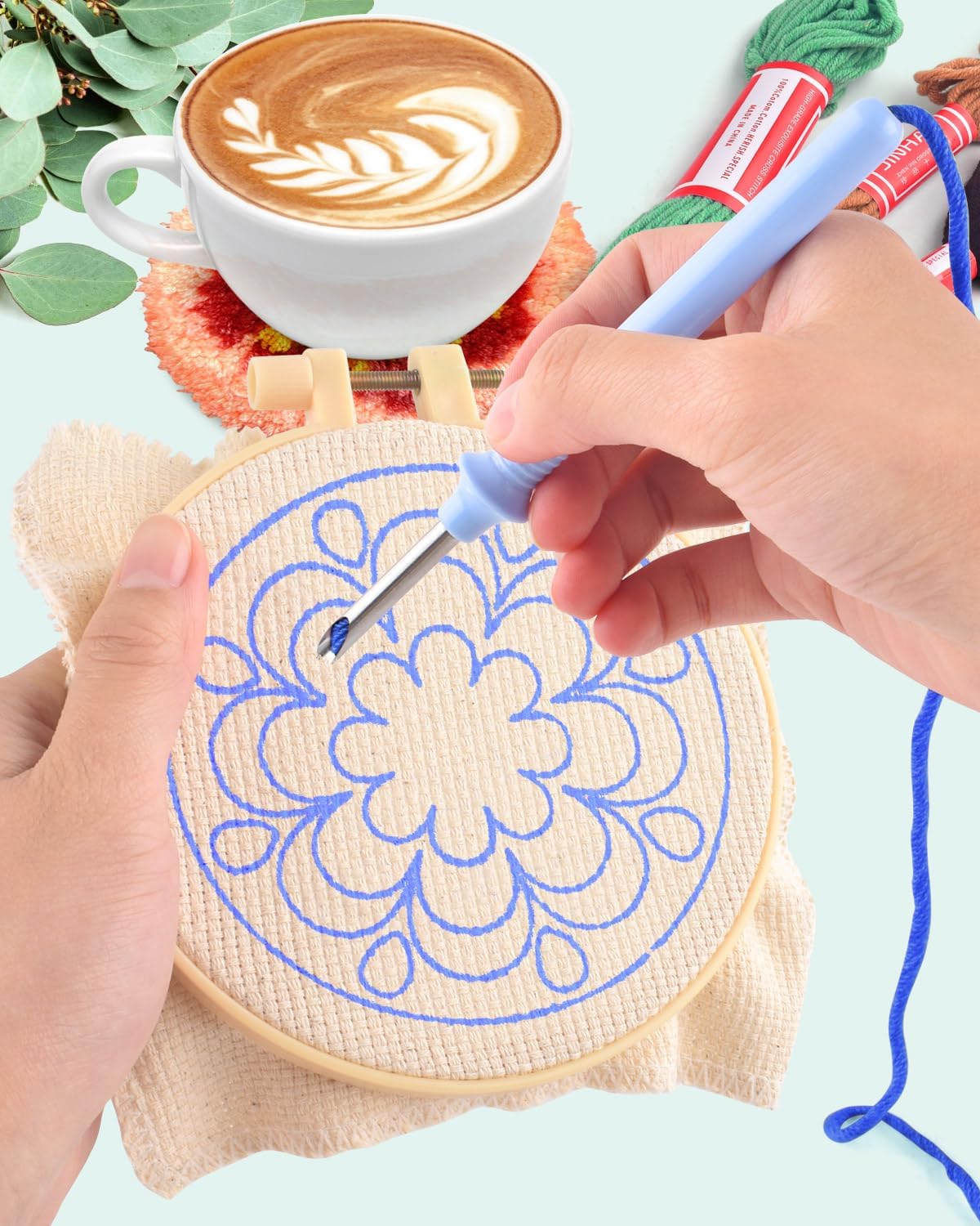 6pcs Punch Needle Embroidery K - مراجعة Graph Paper Pad وسعره