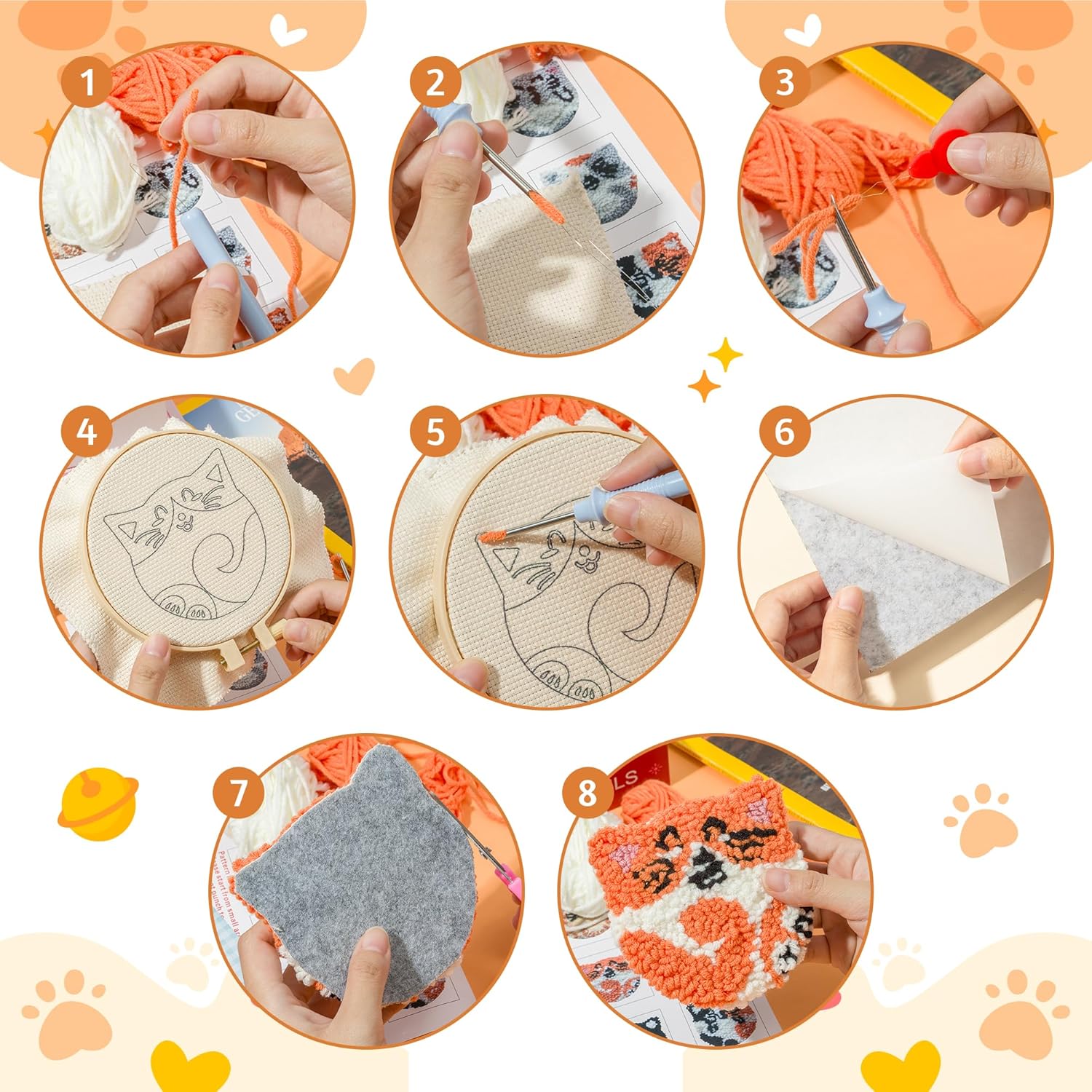 6pcs Punch Needle Embroidery K - مراجعة Graph Paper Pad وسعره