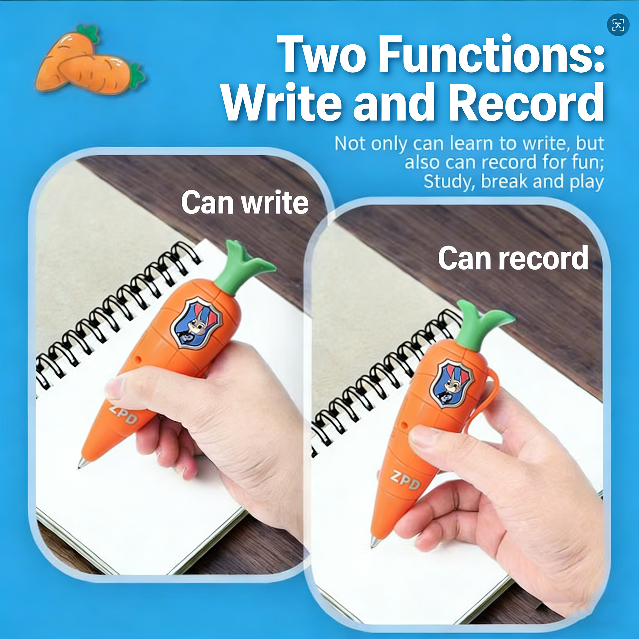 Zootopia 2 Carrot Recorder Pen - مراجعة Stationery Warehouse وسعره