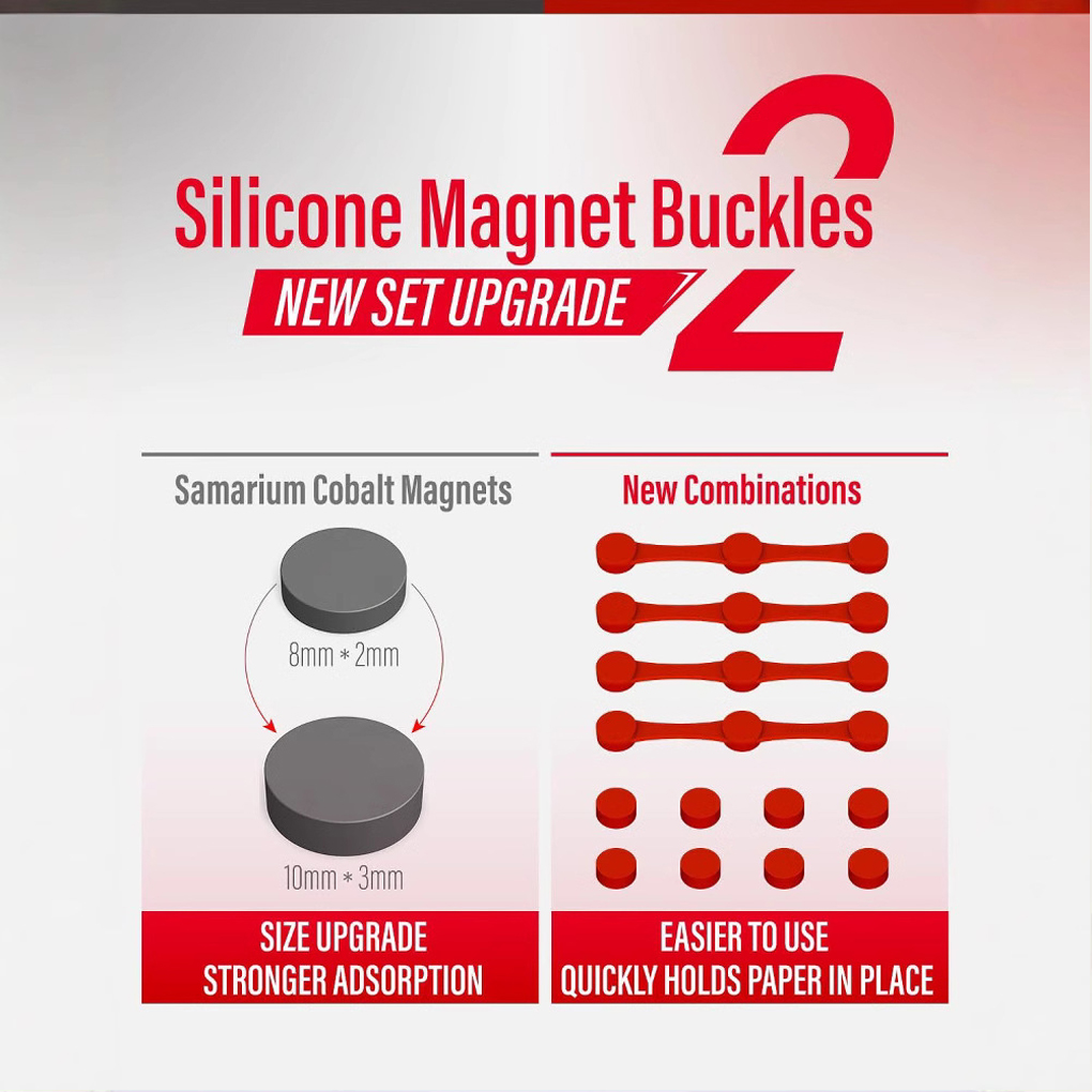 1-4pcs Air Fryer Magnet Silico - مراجعة Paperclip Magnetic Set وسعره