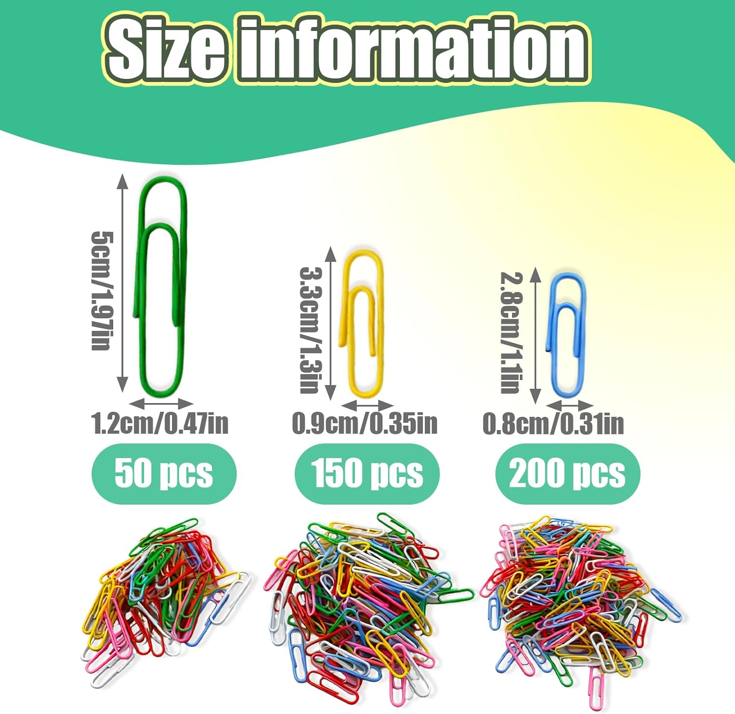 Paper Clips,400 Pack Small Med - مراجعة Binder Clip Assorted وسعره