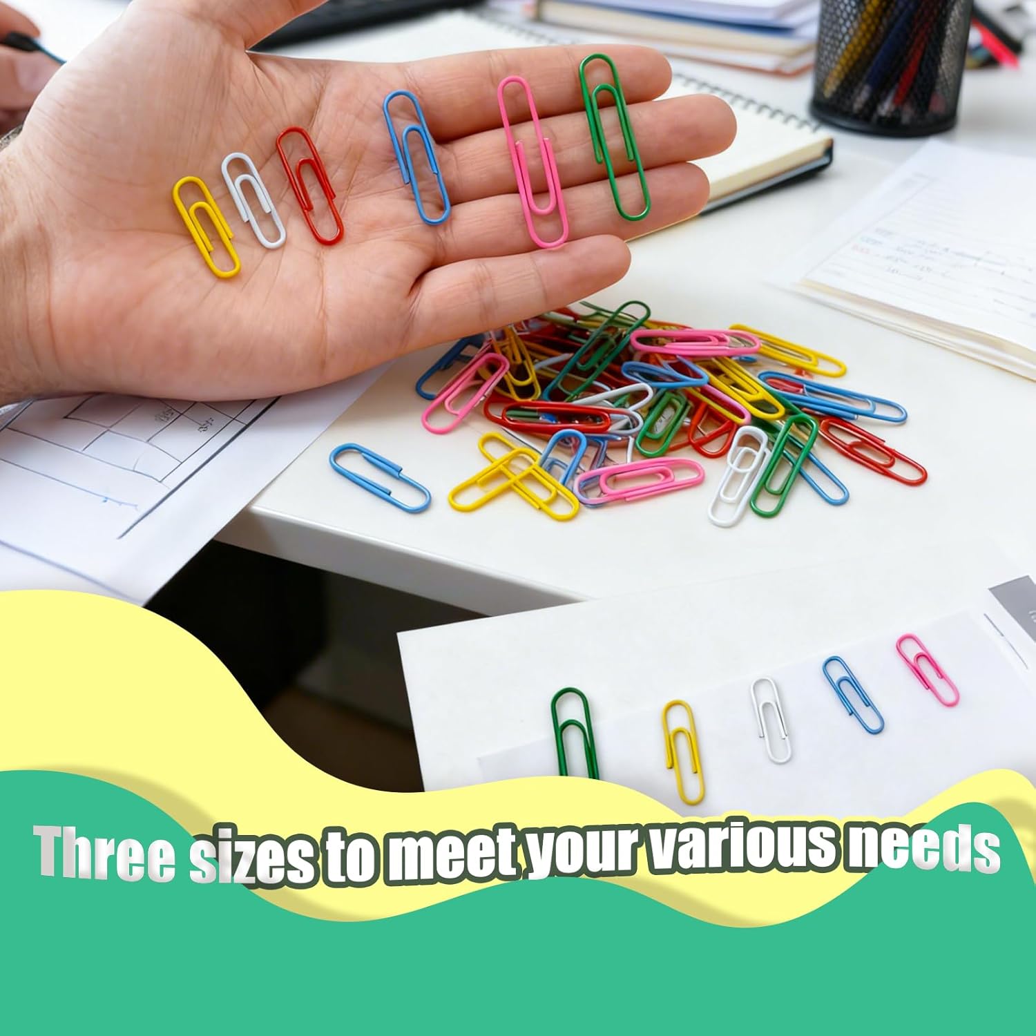 Paper Clips,400 Pack Small Med - مراجعة Binder Clip Assorted وسعره