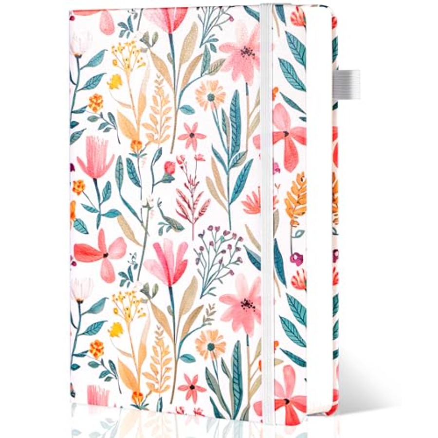 Floral Lined Journal for Women - مراجعة Journal Leather Hardcover وسعره