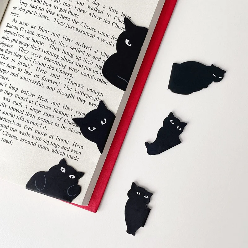 6 Pcs/set Cute Cat Magnet Book - مراجعة Paperclip Magnetic Set وسعره
