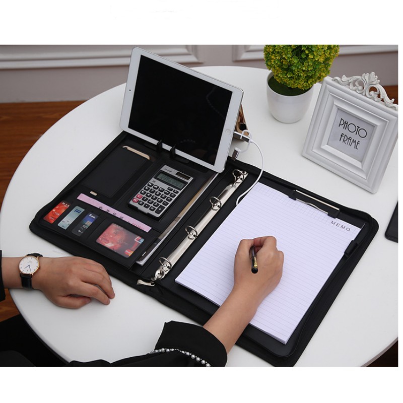 Multifunctional A4 Conference  - مراجعة Portfolio Folder Zip وسعره