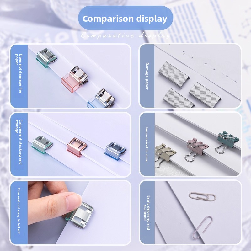 Push Clip for Office Sliding F - مراجعة Binder Clip Assorted وسعره