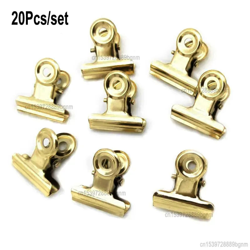 20PCS/Set 21mm*23mm Round Meta - مراجعة Binder Clip Assorted وسعره