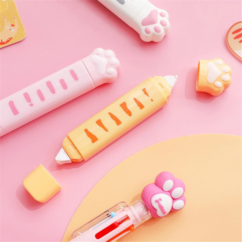 Cute Cat Paw Roller Glue Corre - مراجعة Correction Tape Roller وسعره