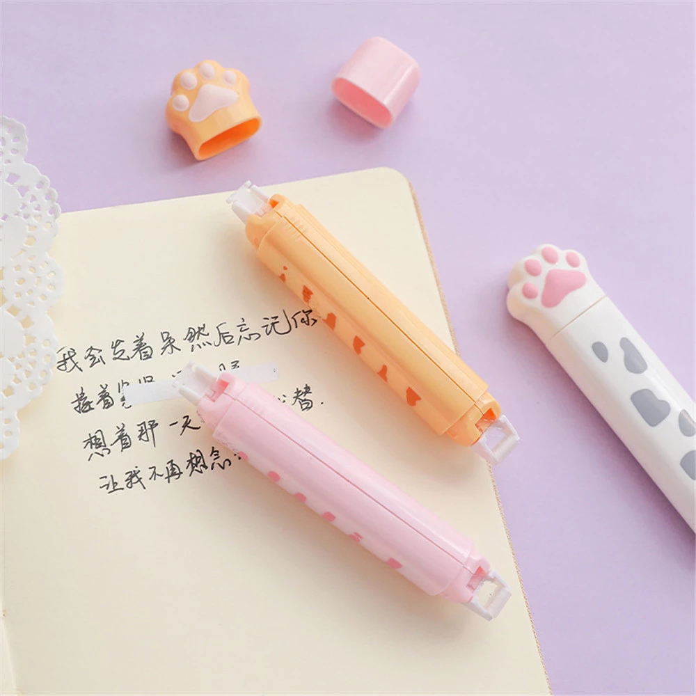 Cute Cat Paw Roller Glue Corre - مراجعة Correction Tape Roller وسعره