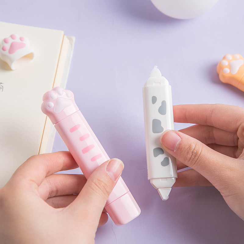Cute Cat Paw Roller Glue Corre - مراجعة Correction Tape Roller وسعره